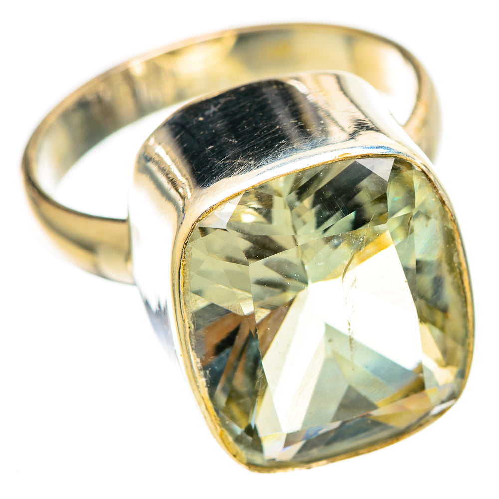 Green Amethyst Rings handcrafted by Ana Silver Co - RING110646 - Photo 2