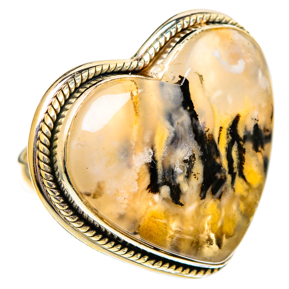 Plume Agate Rings handcrafted by Ana Silver Co - RING110747 - Photo 2