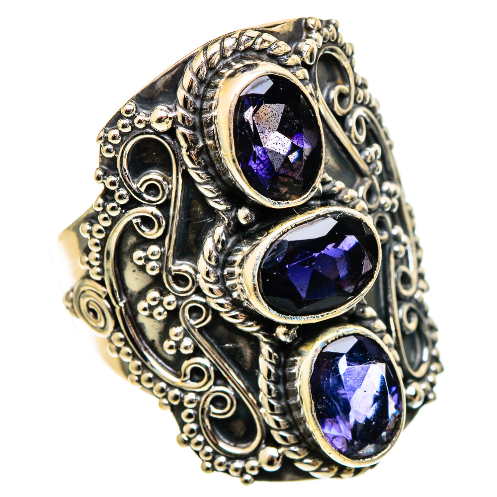 Violet Spinel Rings handcrafted by Ana Silver Co - RING110766 - Photo 2