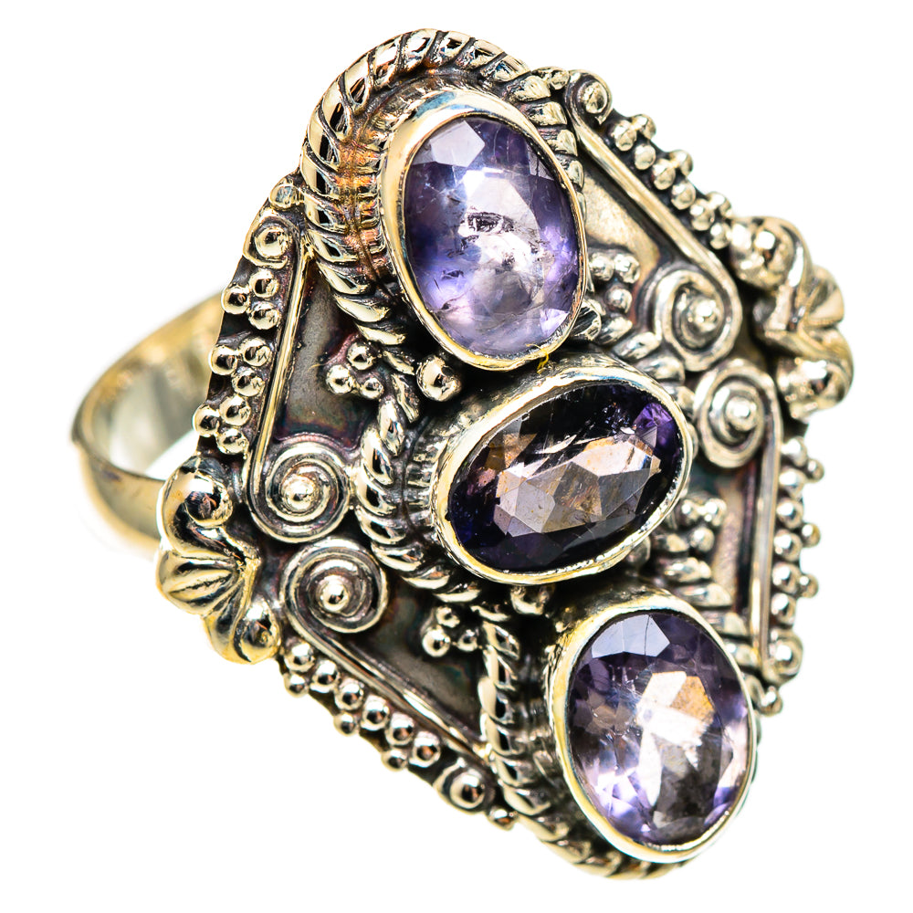 Violet Spinel Rings handcrafted by Ana Silver Co - RING110768 - Photo 2