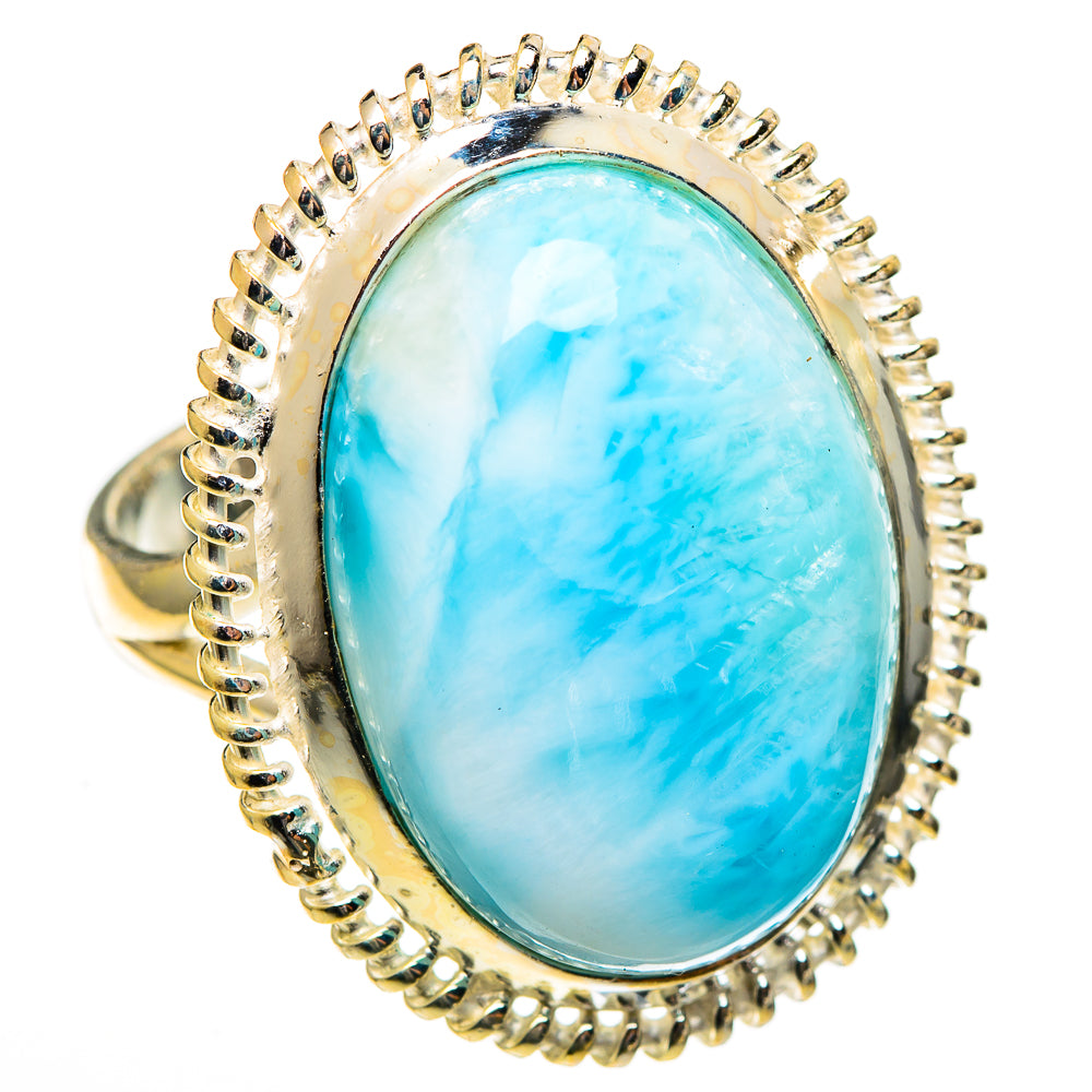 Larimar Rings handcrafted by Ana Silver Co - RING110784 - Photo 2