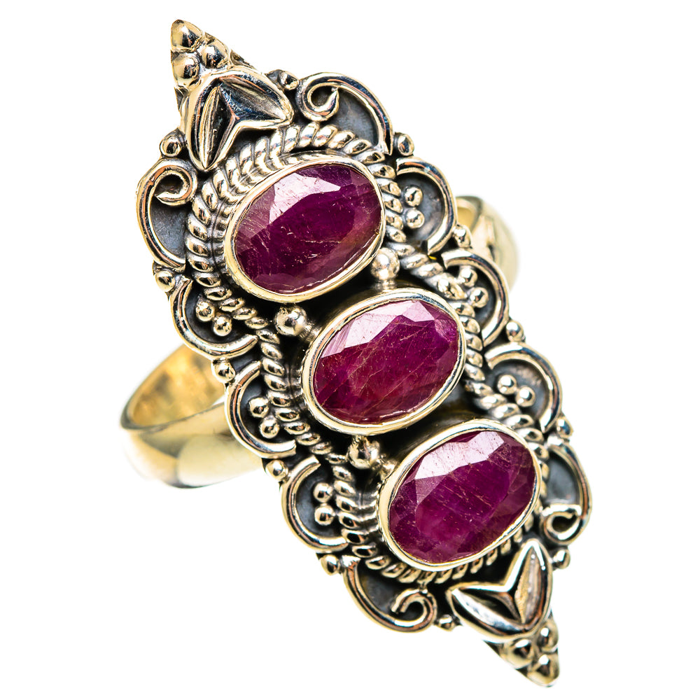 Ruby Rings handcrafted by Ana Silver Co - RING110792 - Photo 2