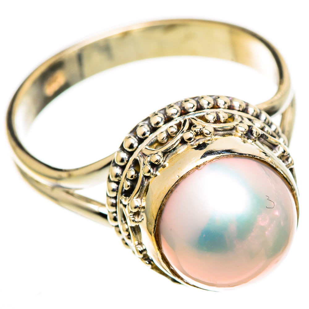 Cultured Pearl Rings handcrafted by Ana Silver Co - RING110830 - Photo 2