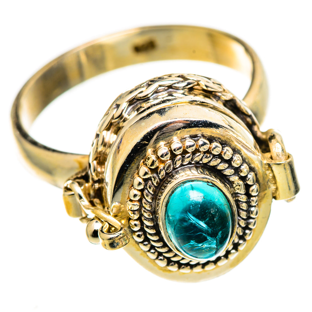 Blue Tourmaline Rings handcrafted by Ana Silver Co - RING110838 - Photo 2