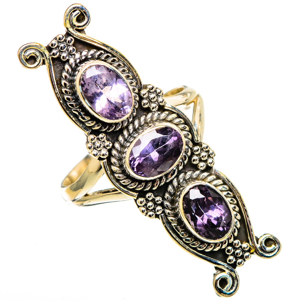 Violet Spinel Rings handcrafted by Ana Silver Co - RING110852 - Photo 2