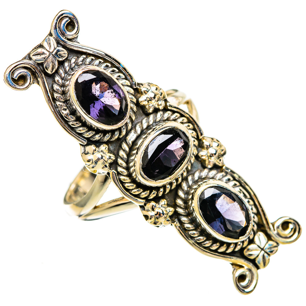 Violet Spinel Rings handcrafted by Ana Silver Co - RING110896 - Photo 2