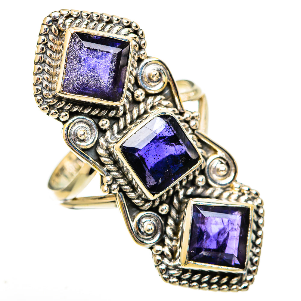 Violet Spinel Rings handcrafted by Ana Silver Co - RING110904 - Photo 2
