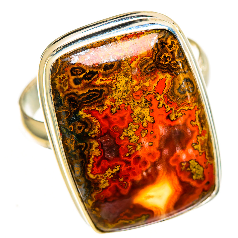 Moroccan Agate Rings handcrafted by Ana Silver Co - RING110976 - Photo 2