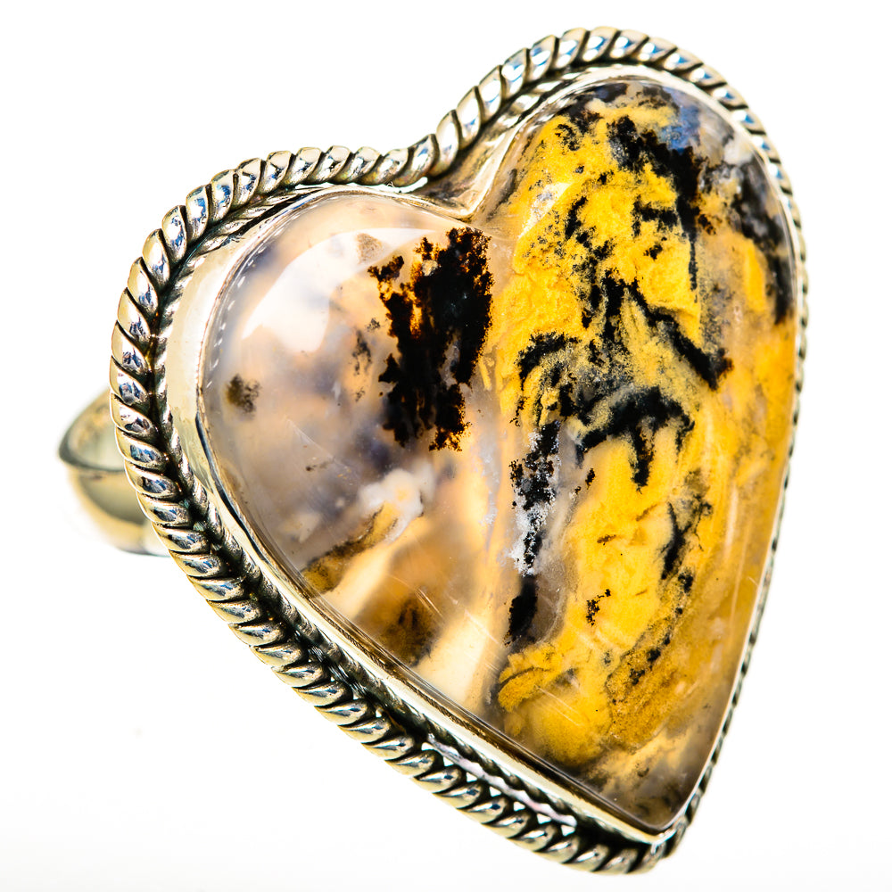 Plume Agate Rings handcrafted by Ana Silver Co - RING110977 - Photo 2