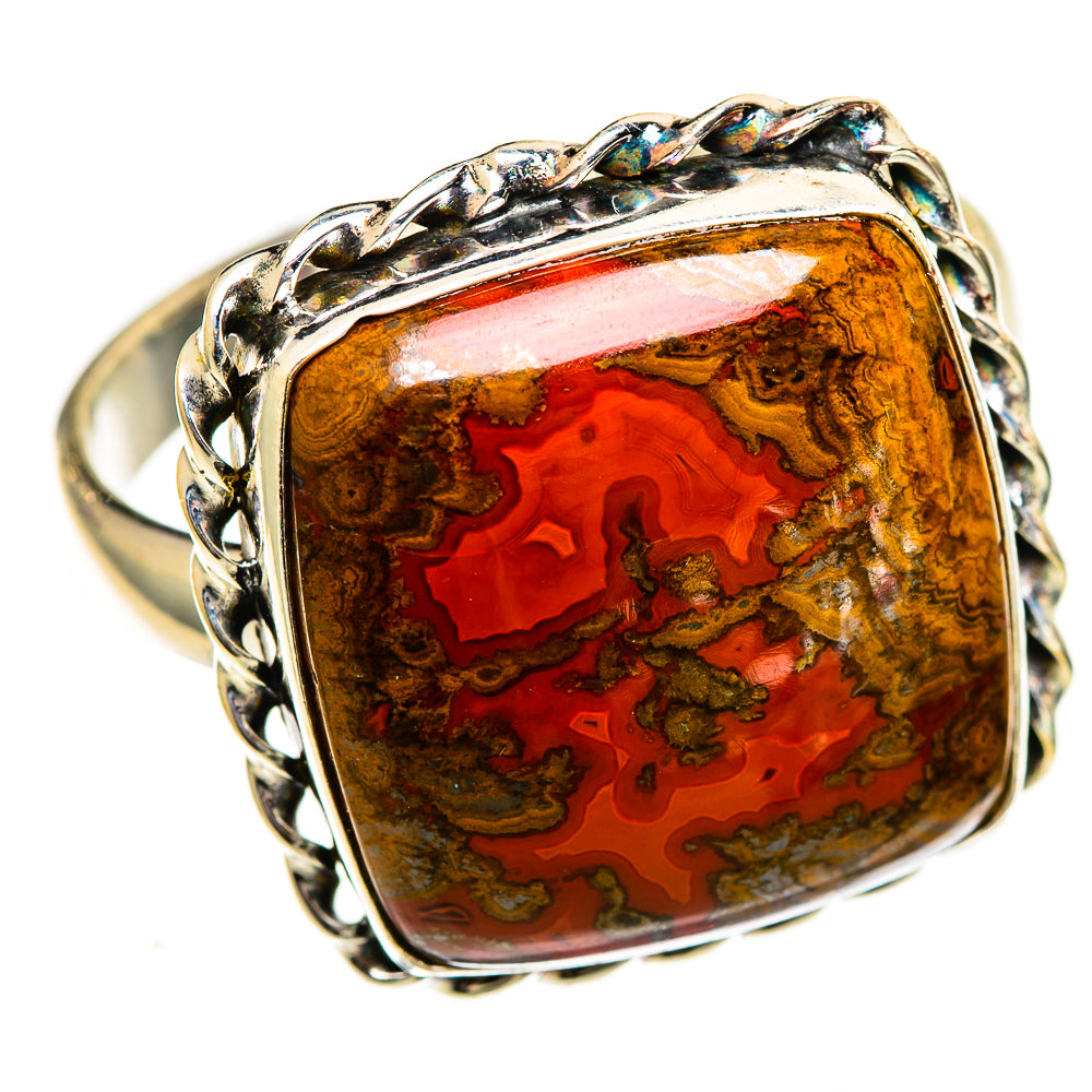 Moroccan Agate Rings handcrafted by Ana Silver Co - RING111027 - Photo 2