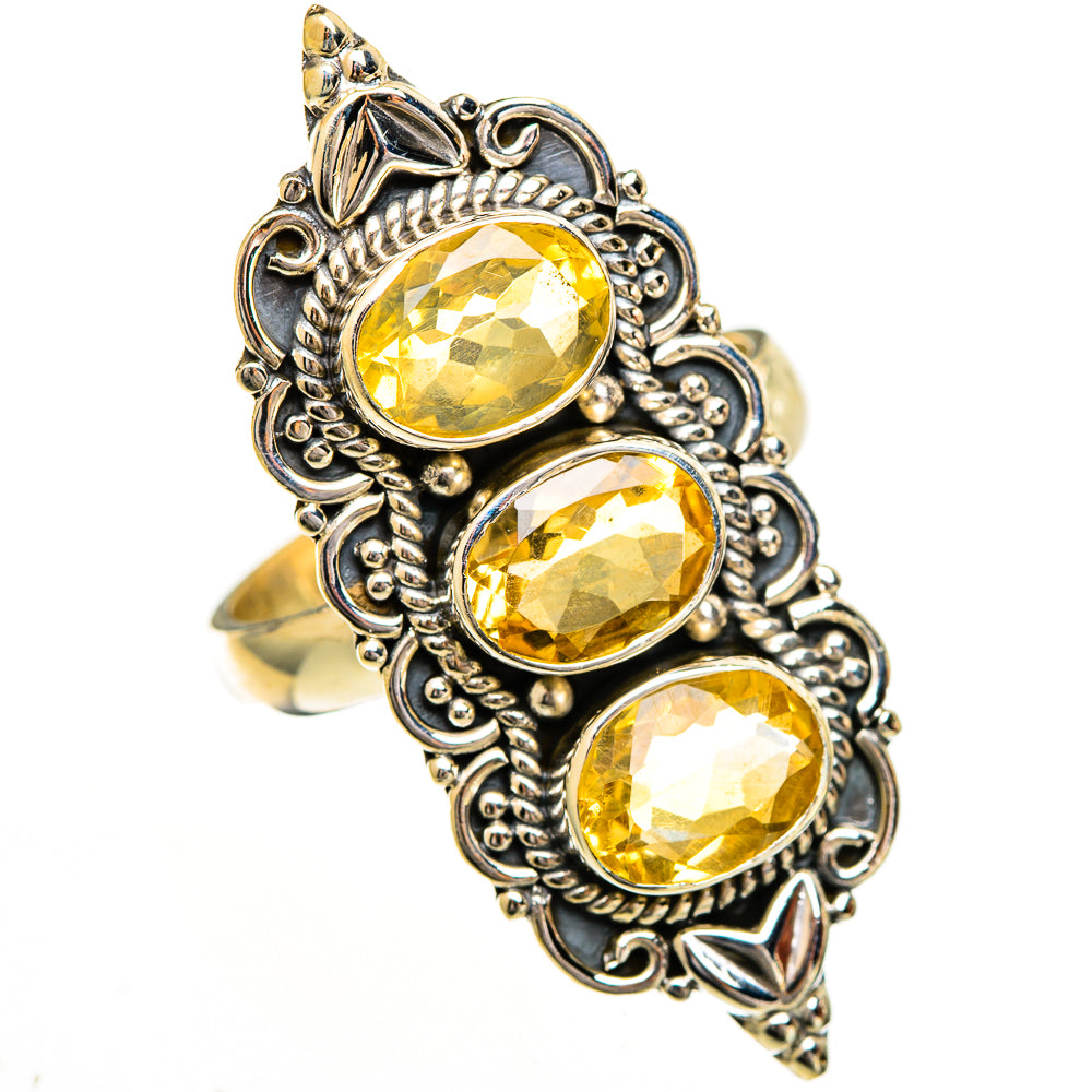 Citrine Rings handcrafted by Ana Silver Co - RING111034 - Photo 2