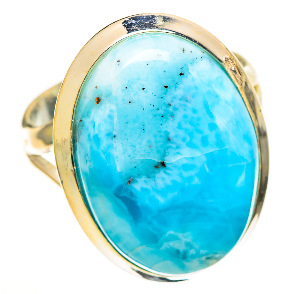 Larimar Rings handcrafted by Ana Silver Co - RING111135 - Photo 2