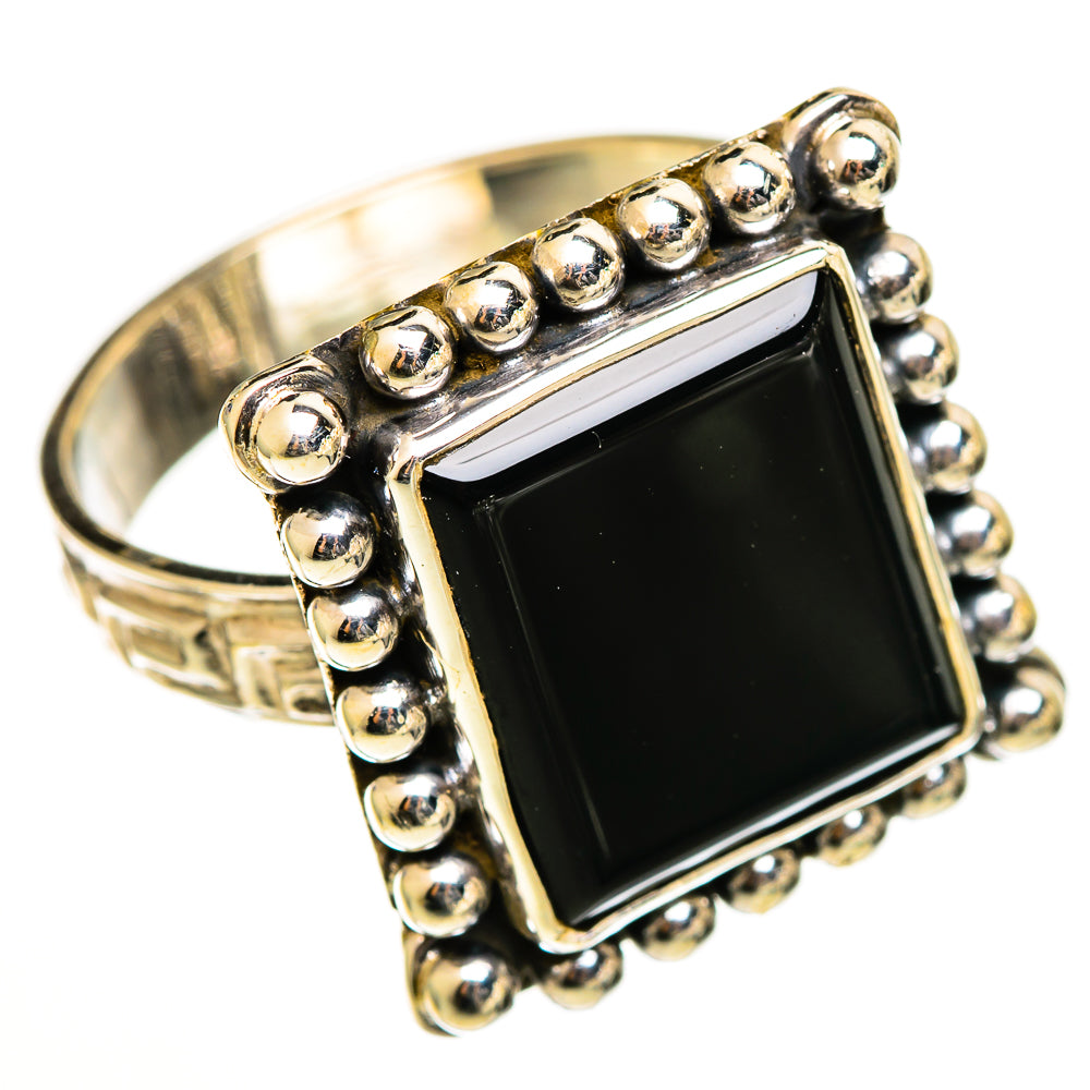 Black Onyx Rings handcrafted by Ana Silver Co - RING111149 - Photo 2