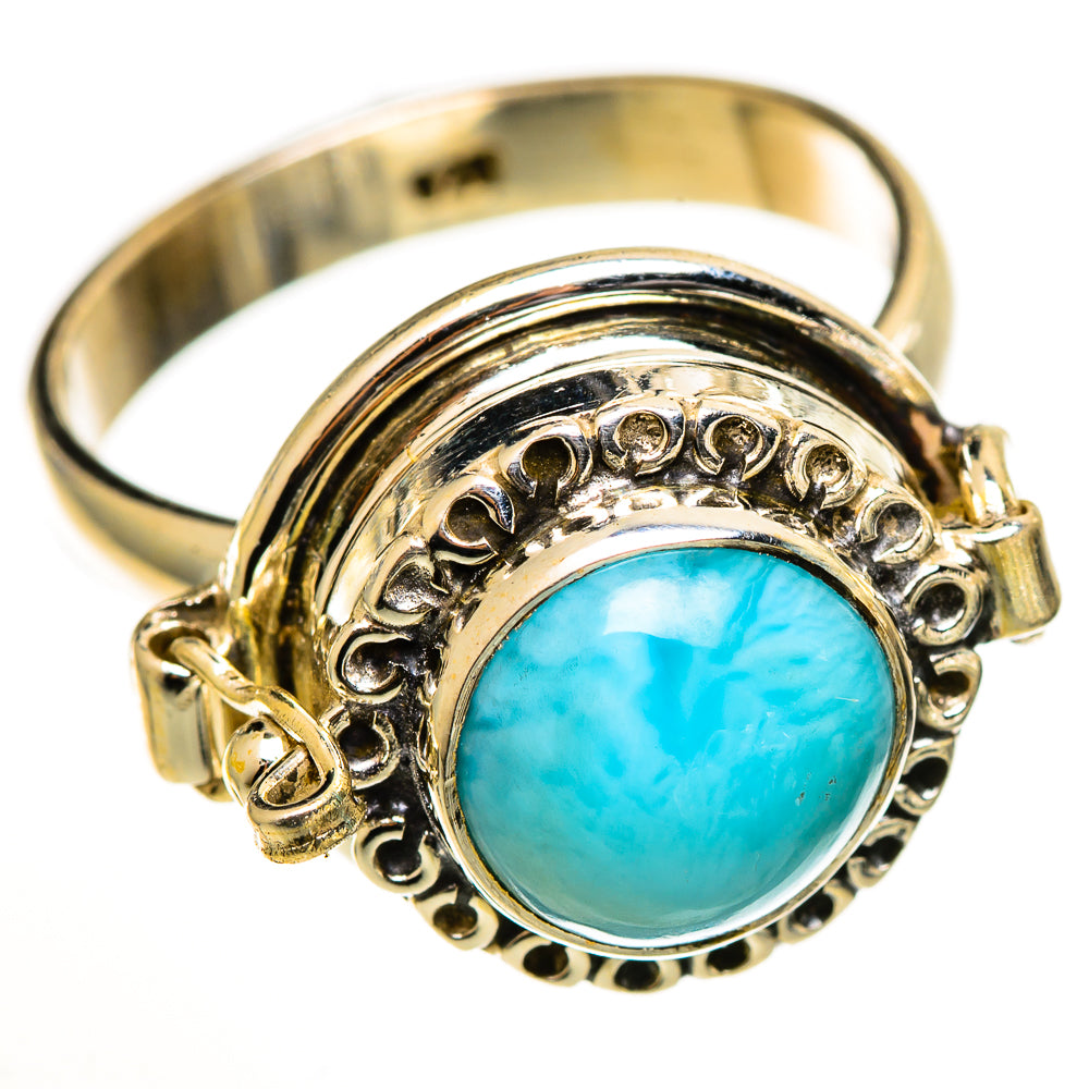 Larimar Rings handcrafted by Ana Silver Co - RING111187 - Photo 2