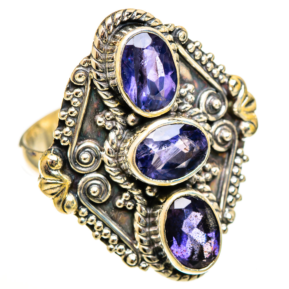 Violet Spinel Rings handcrafted by Ana Silver Co - RING111196 - Photo 2
