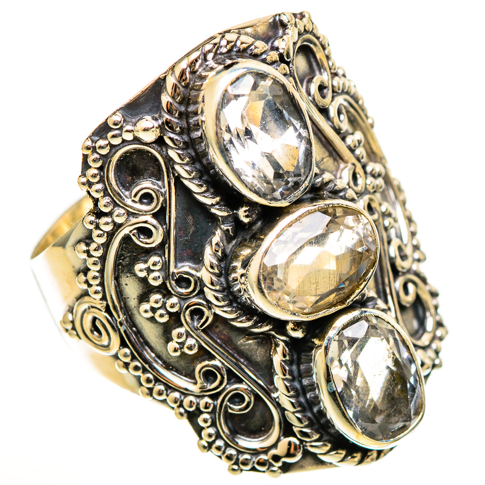 White Quartz Rings handcrafted by Ana Silver Co - RING111202 - Photo 2