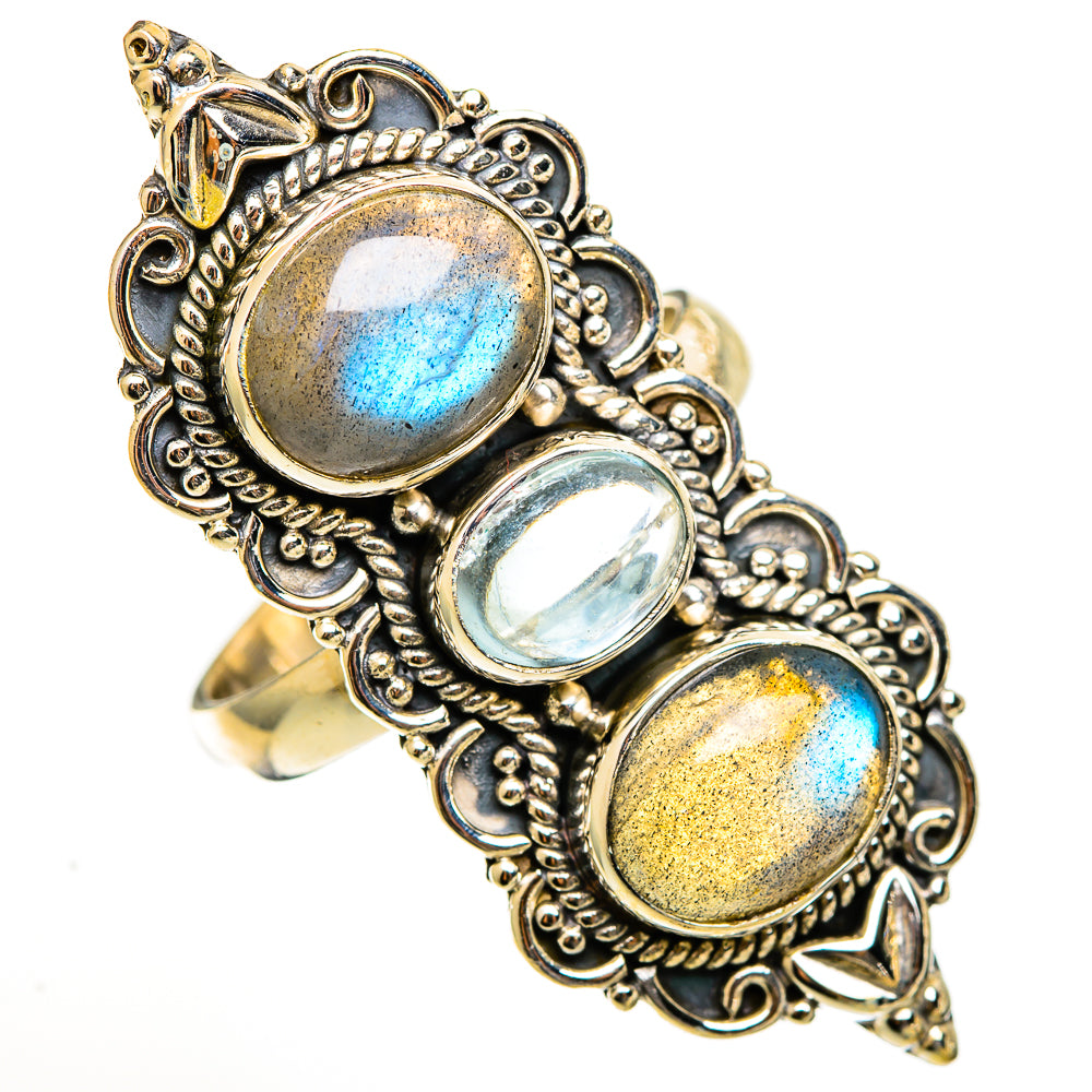 Labradorite Rings handcrafted by Ana Silver Co - RING111216 - Photo 2