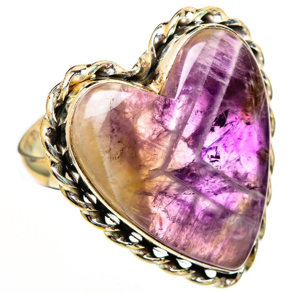 Chevron Amethyst Rings handcrafted by Ana Silver Co - RING111244 - Photo 2