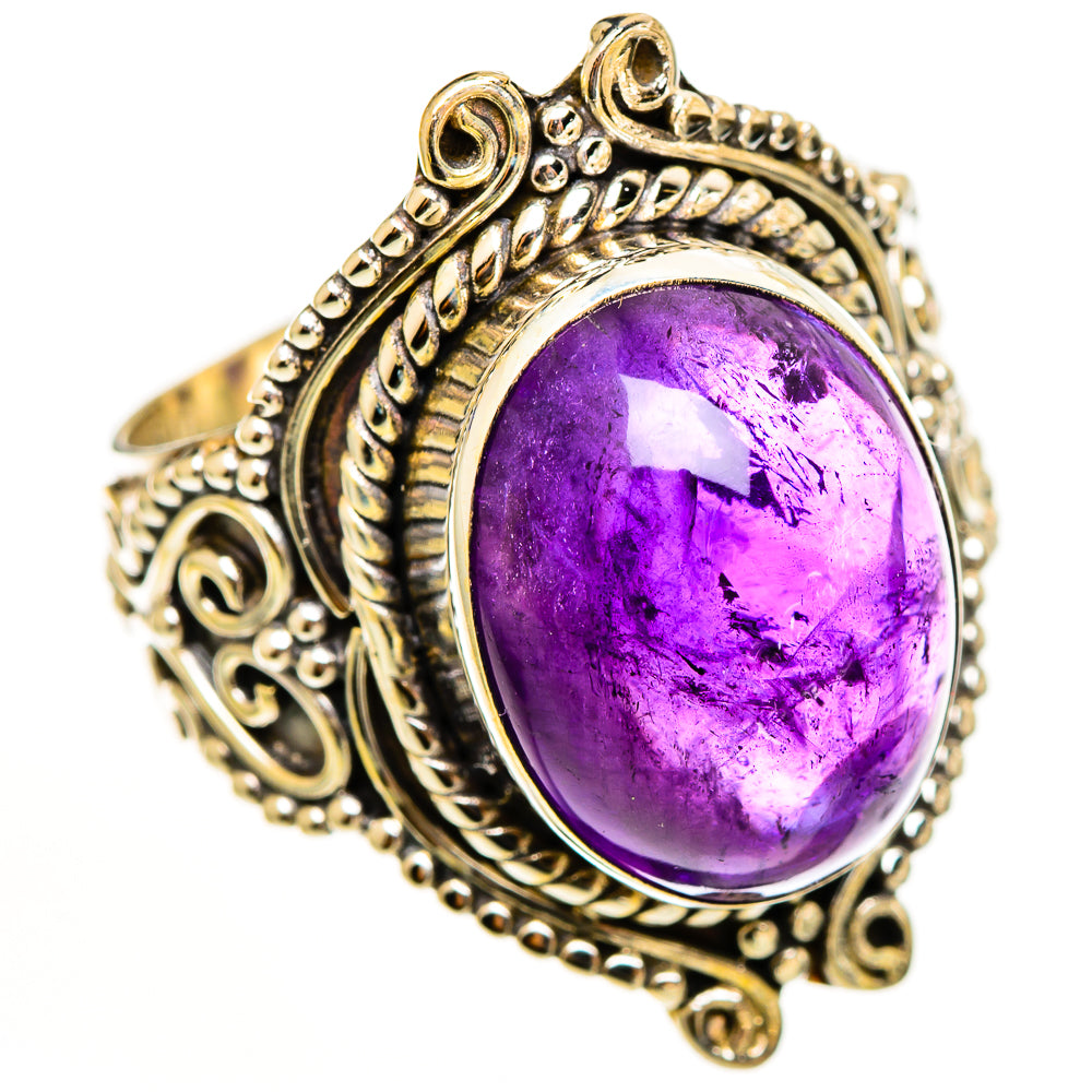 Amethyst Rings handcrafted by Ana Silver Co - RING111248 - Photo 2