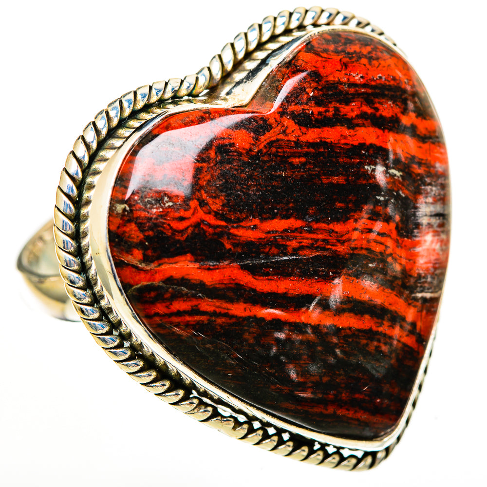 Red Jasper Rings handcrafted by Ana Silver Co - RING111277 - Photo 2
