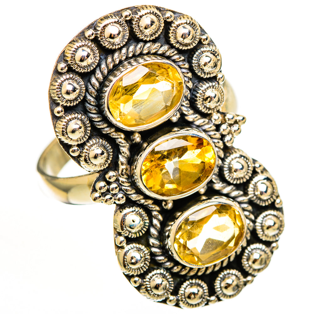 Citrine Rings handcrafted by Ana Silver Co - RING111282 - Photo 2