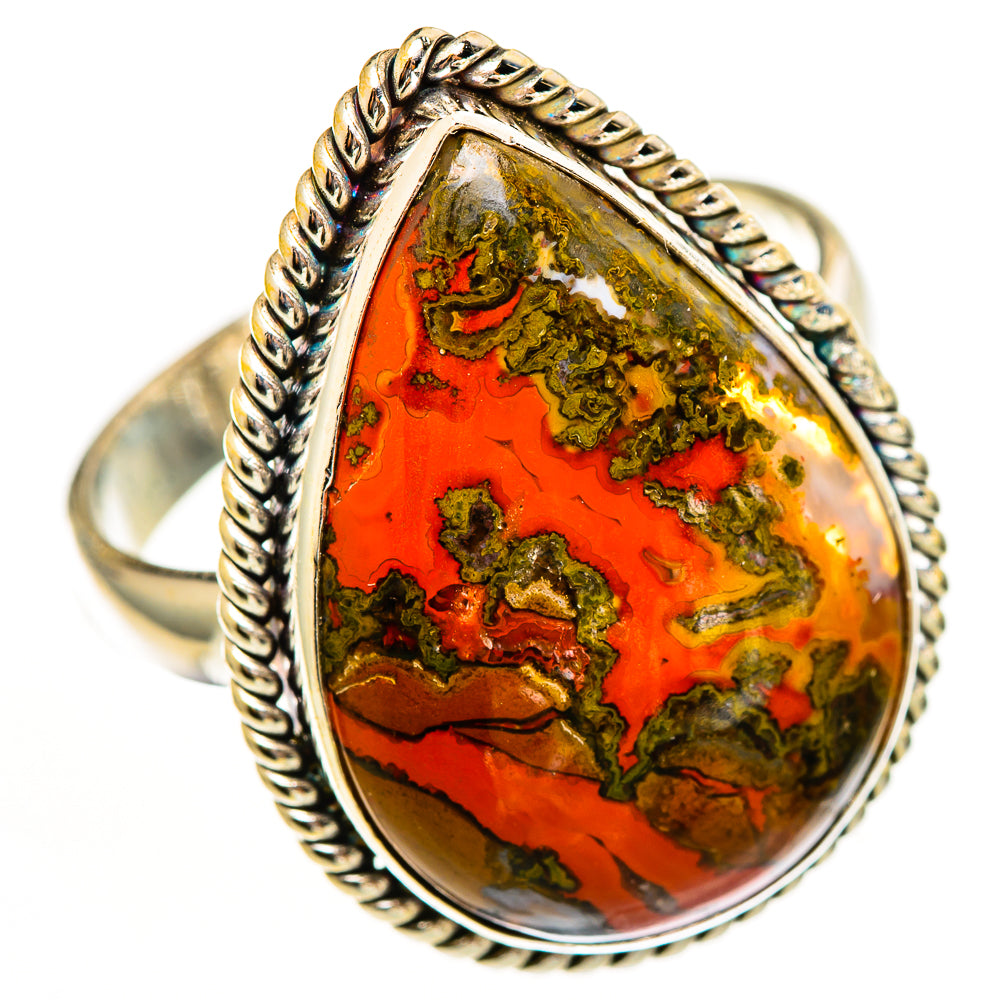 Moroccan Agate Rings handcrafted by Ana Silver Co - RING111326 - Photo 2