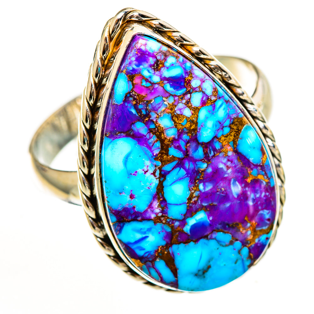 Purple Copper Turquoise Rings handcrafted by Ana Silver Co - RING111340 - Photo 2