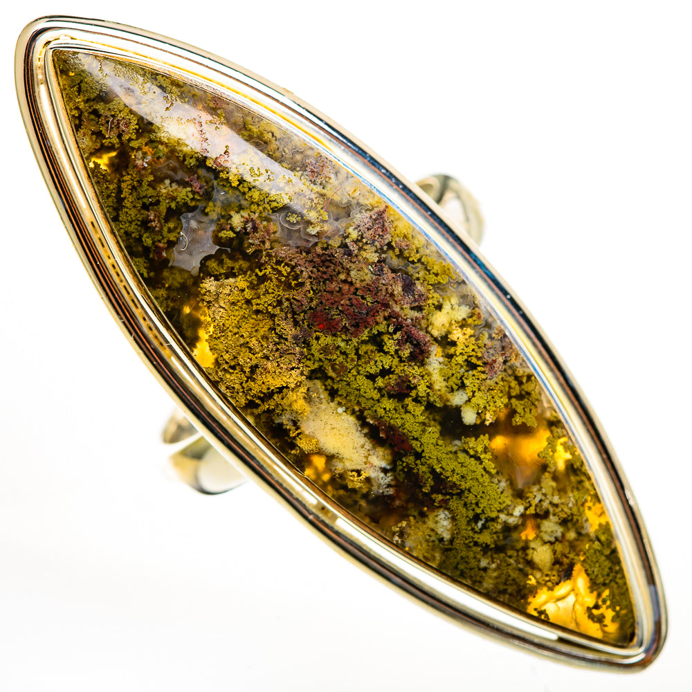 Plume Agate Rings handcrafted by Ana Silver Co - RING111656 - Photo 2