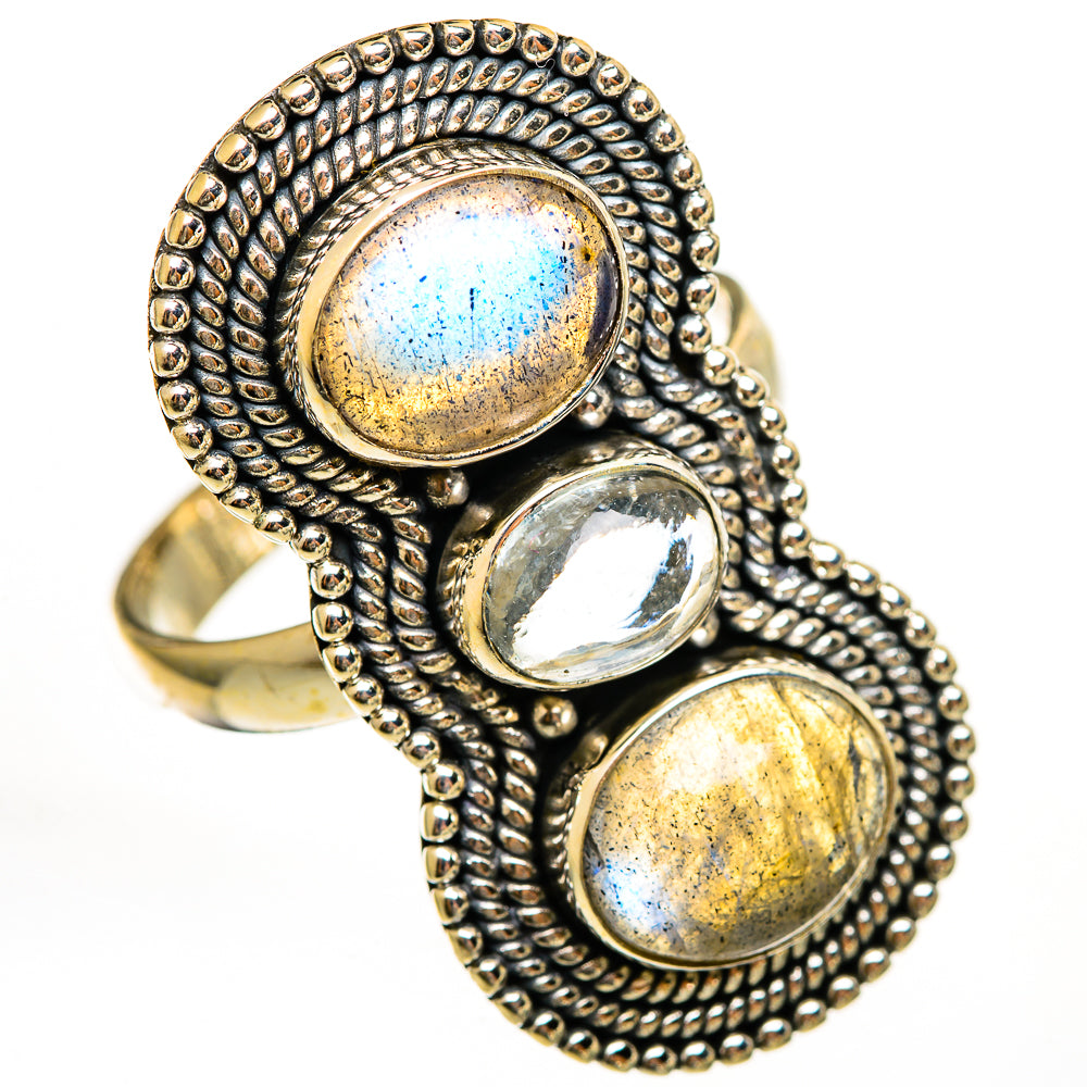 Labradorite Rings handcrafted by Ana Silver Co - RING111695 - Photo 2