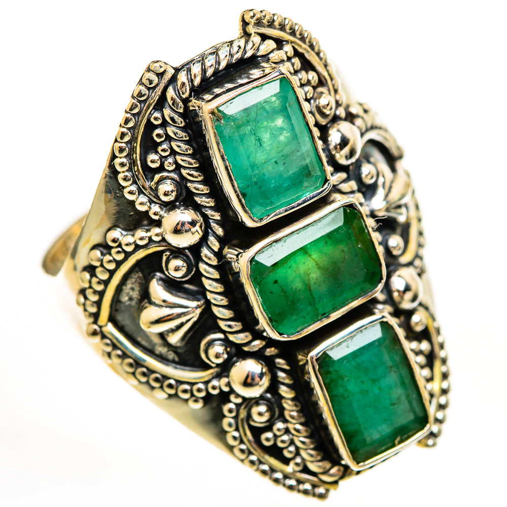 Emerald Rings handcrafted by Ana Silver Co - RING111740 - Photo 2