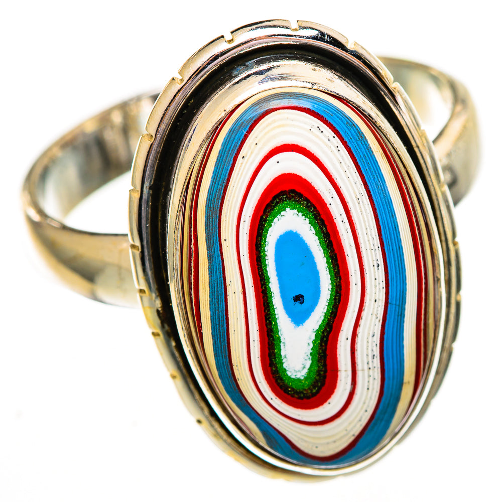 Fordite Rings handcrafted by Ana Silver Co - RING111776 - Photo 2