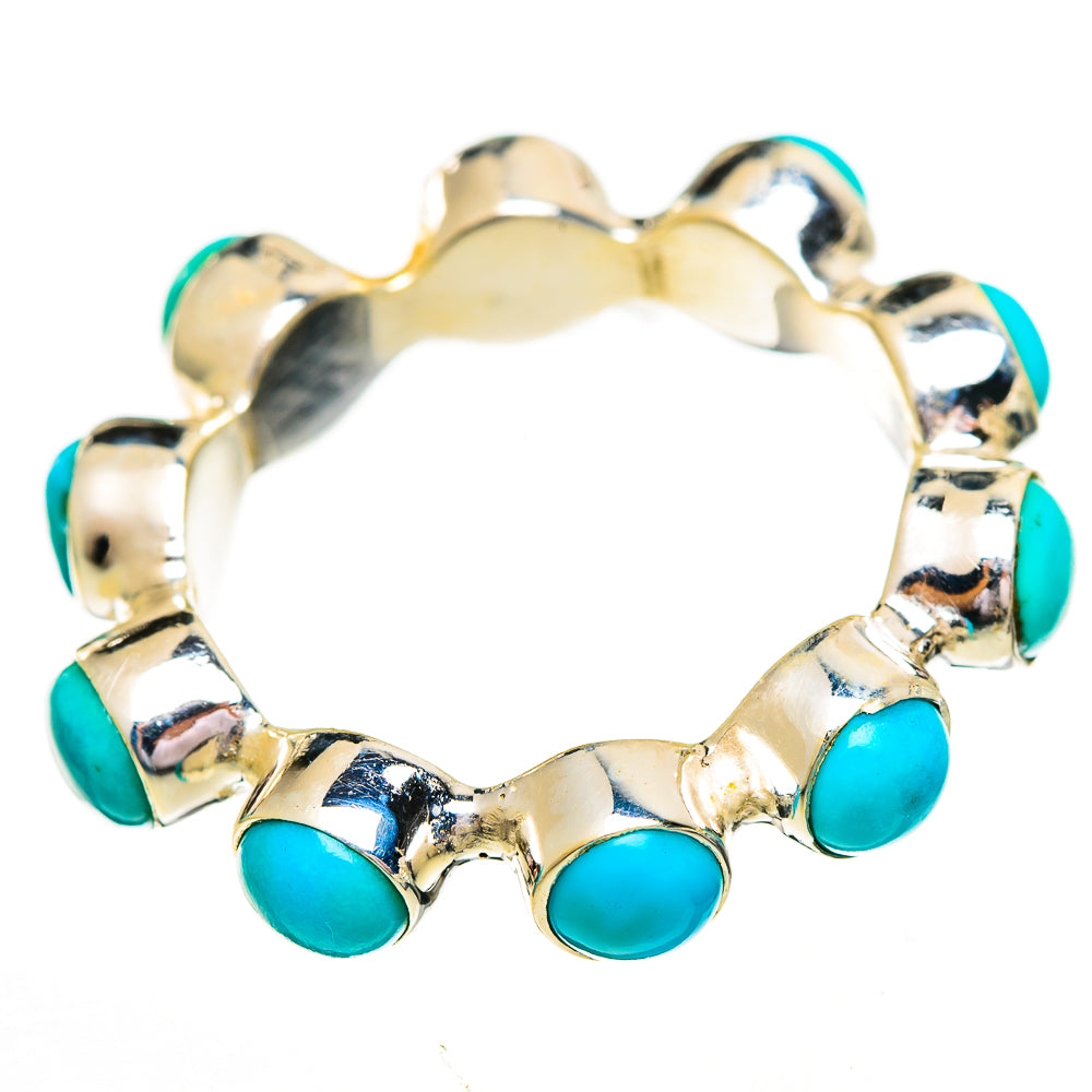 Sleeping Beauty Turquoise Rings handcrafted by Ana Silver Co - RING111783 - Photo 2