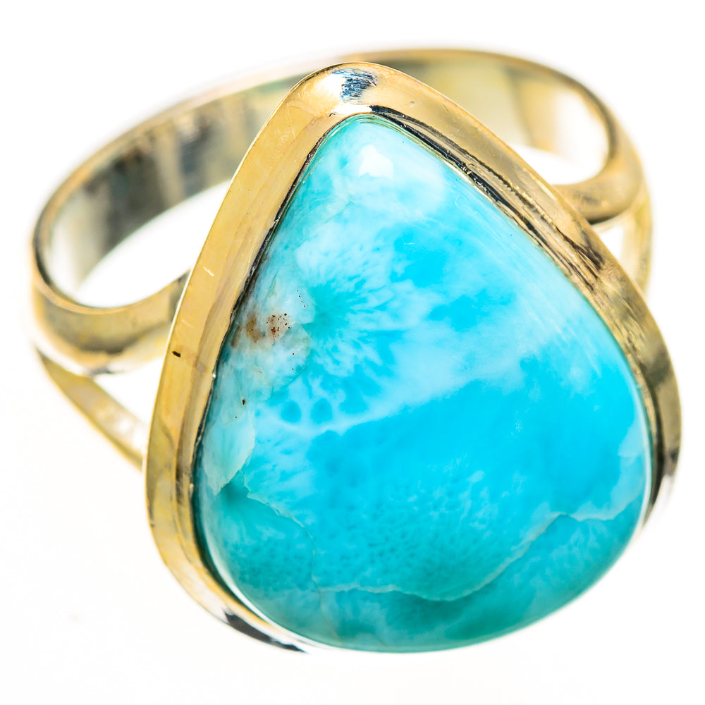 Larimar Rings handcrafted by Ana Silver Co - RING111785 - Photo 2