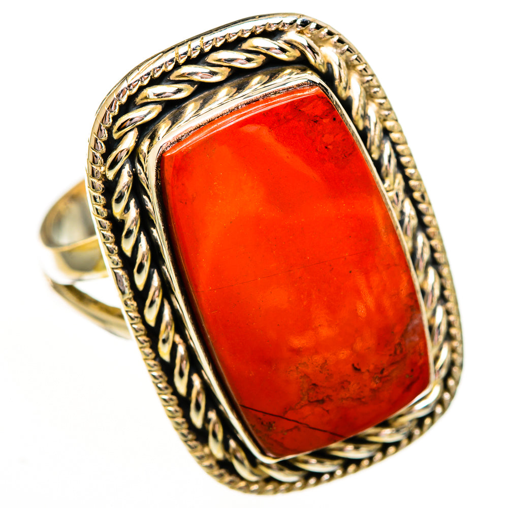 Red Jasper Rings handcrafted by Ana Silver Co - RING111791 - Photo 2