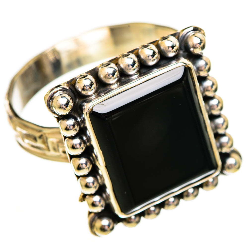 Black Onyx Rings handcrafted by Ana Silver Co - RING111801 - Photo 2
