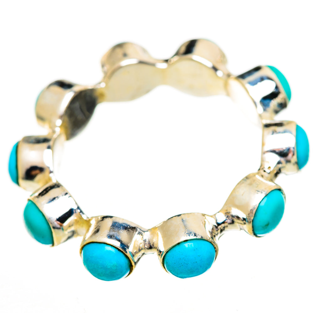 Sleeping Beauty Turquoise Rings handcrafted by Ana Silver Co - RING111843 - Photo 2