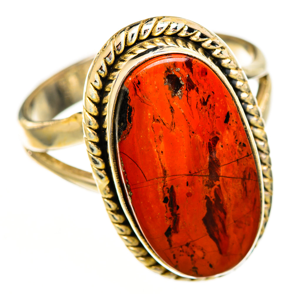 Red Jasper Rings handcrafted by Ana Silver Co - RING111945 - Photo 2