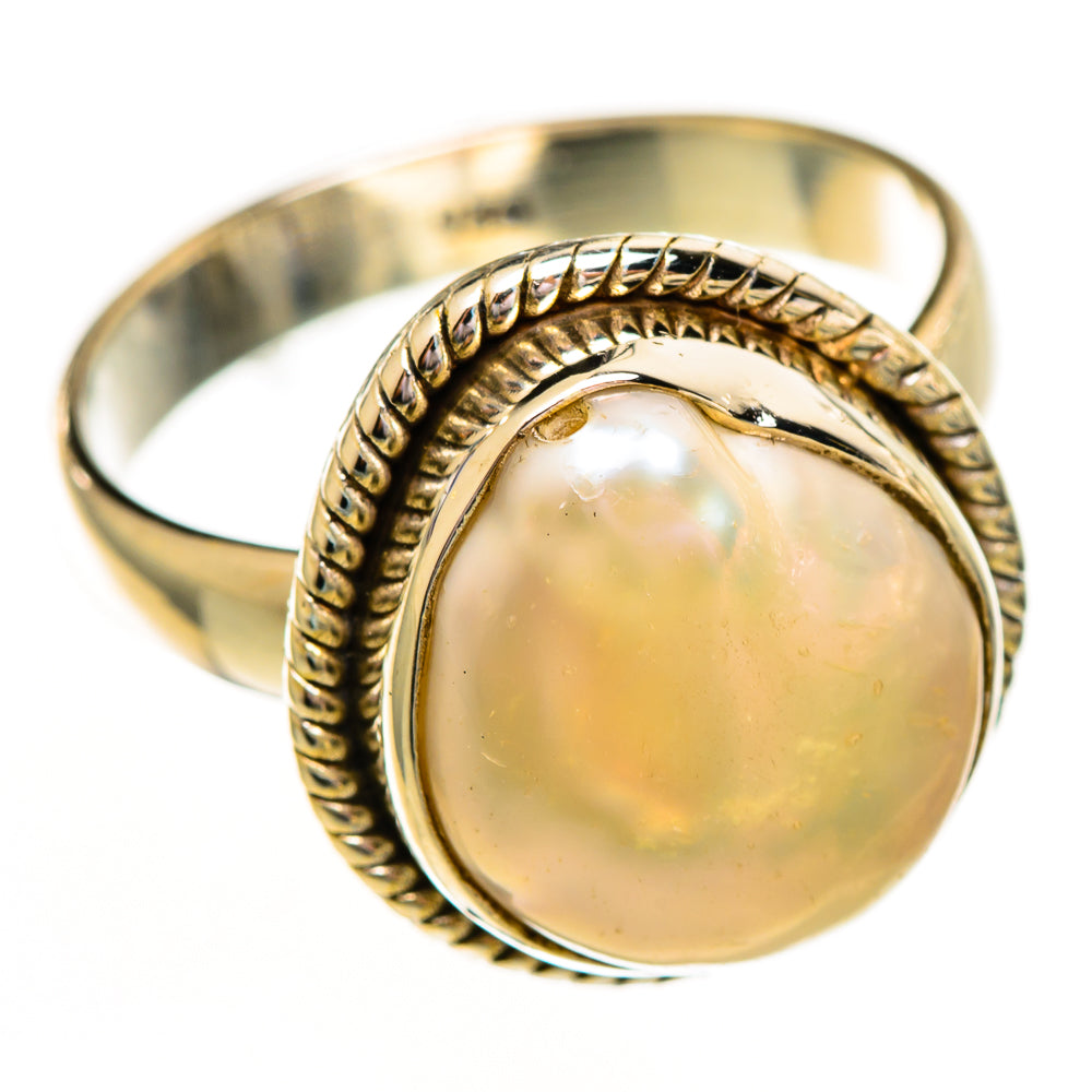 Mother Of Pearl Rings handcrafted by Ana Silver Co - RING111964 - Photo 2