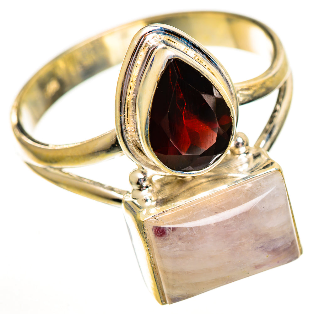 Pink Moonstone Rings handcrafted by Ana Silver Co - RING111966 - Photo 2