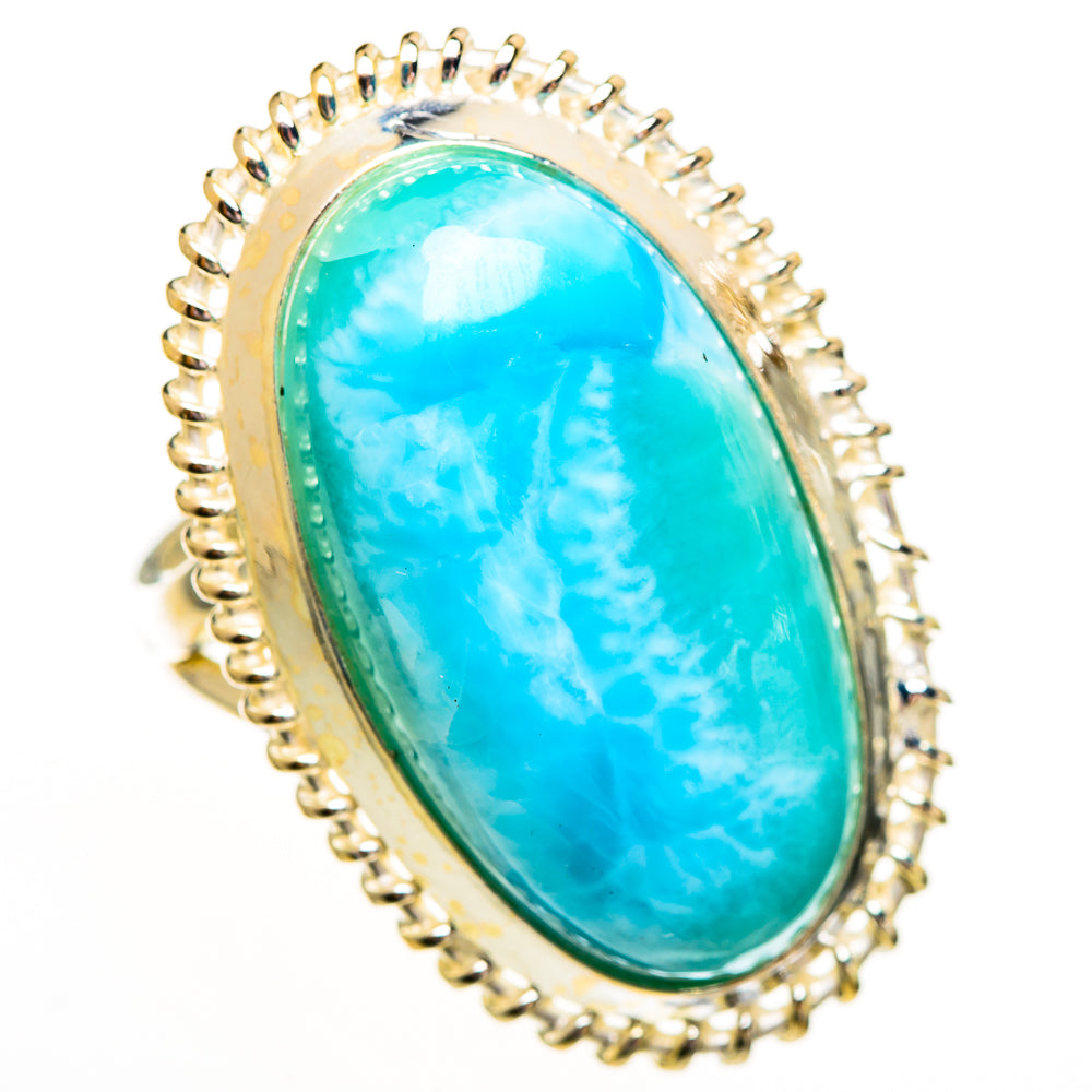Larimar Rings handcrafted by Ana Silver Co - RING111992 - Photo 2
