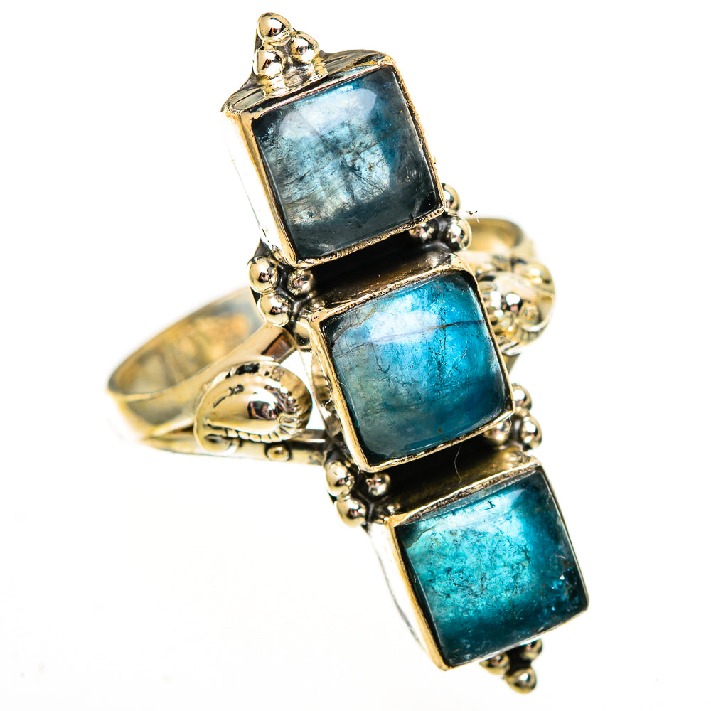 Blue Fluorite Rings handcrafted by Ana Silver Co - RING111999 - Photo 2