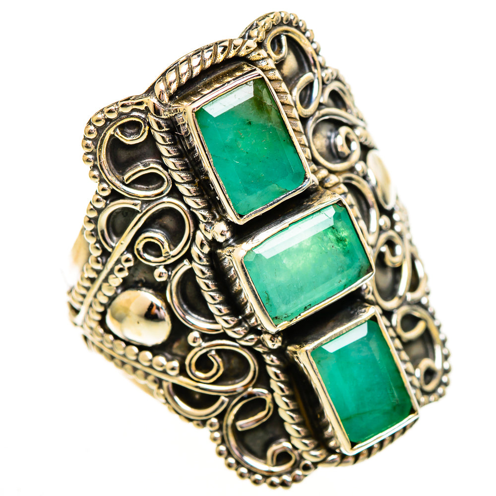 Emerald Rings handcrafted by Ana Silver Co - RING112045 - Photo 2