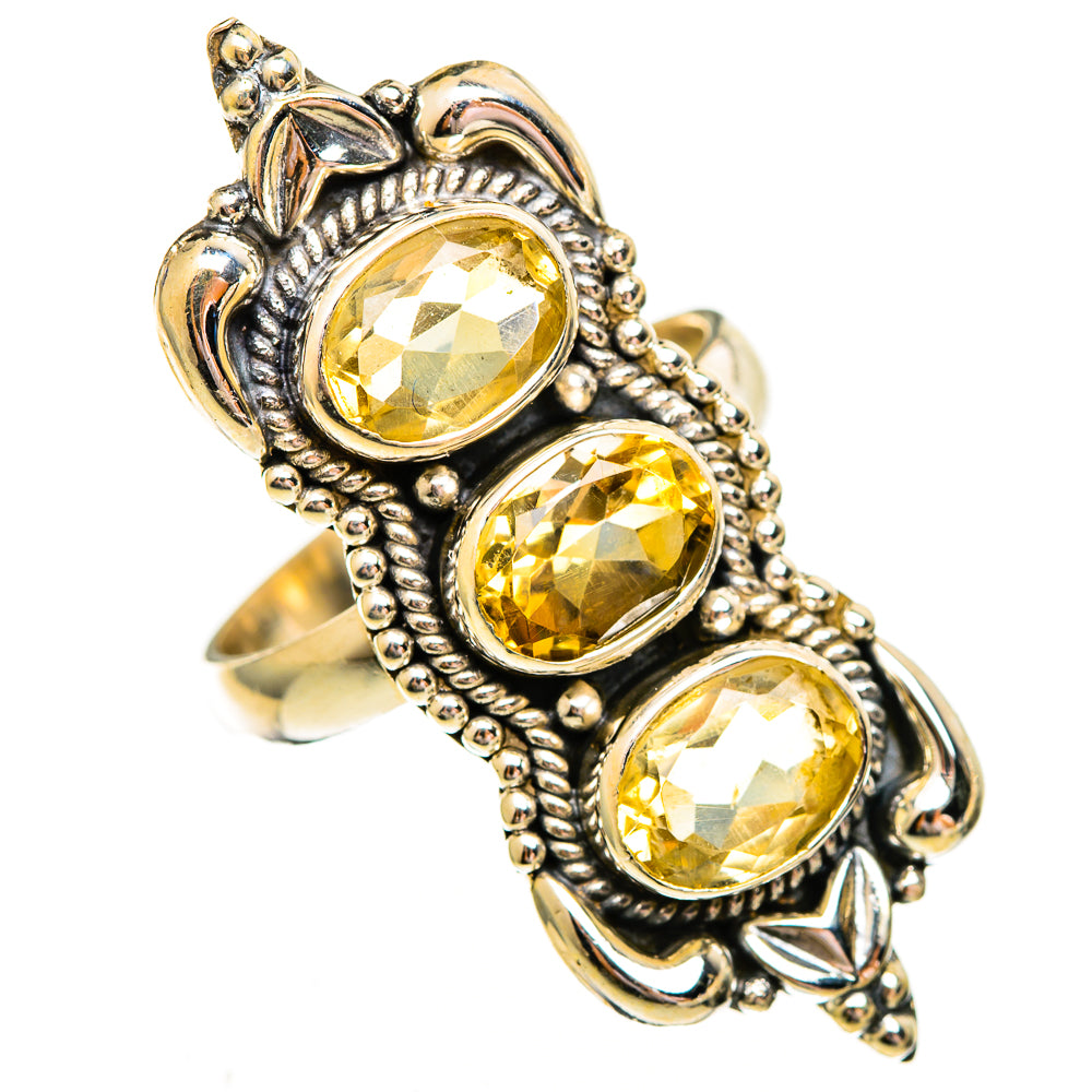 Citrine Rings handcrafted by Ana Silver Co - RING112095 - Photo 2