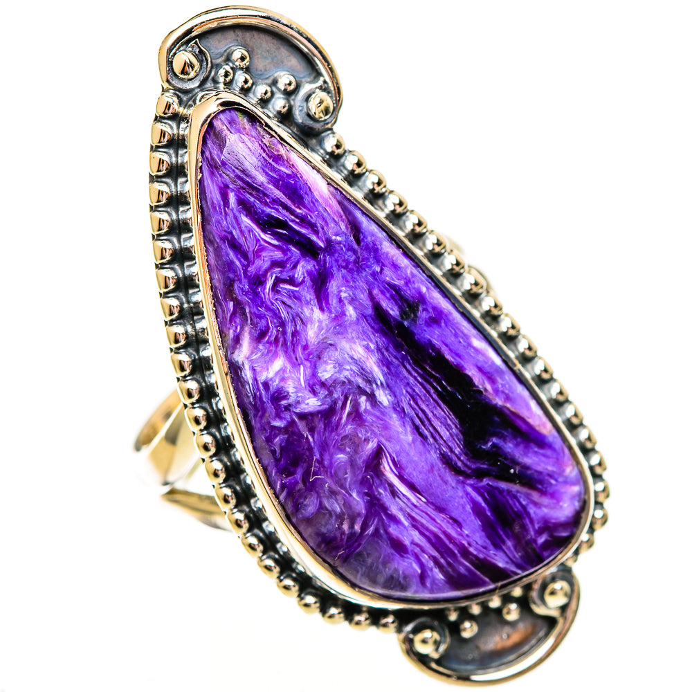 Charoite Rings handcrafted by Ana Silver Co - RING112099 - Photo 2