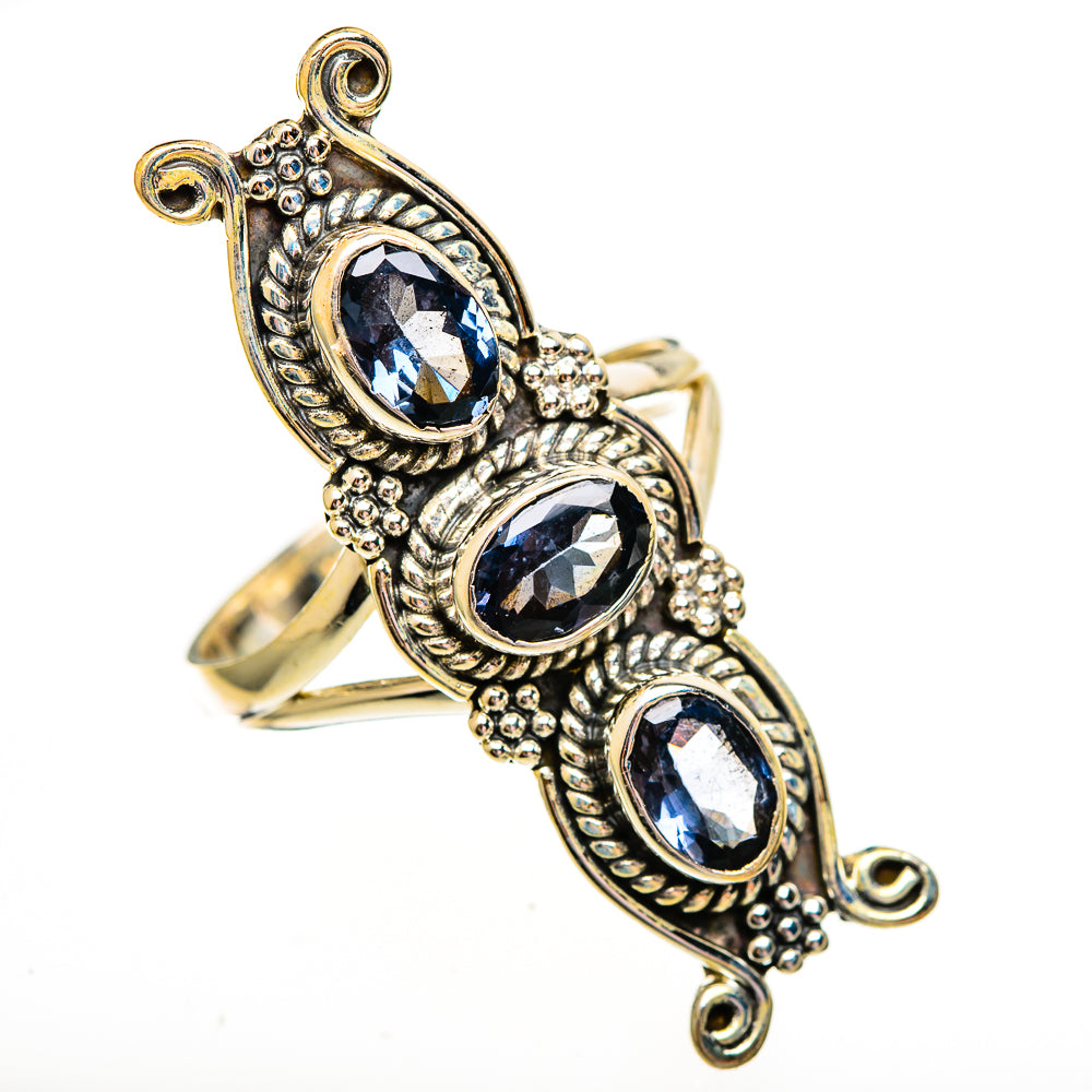 Blue Spinel Rings handcrafted by Ana Silver Co - RING112114 - Photo 2