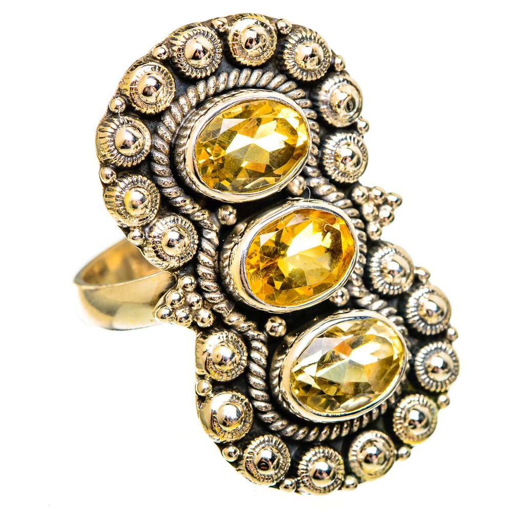 Citrine Rings handcrafted by Ana Silver Co - RING112133 - Photo 2