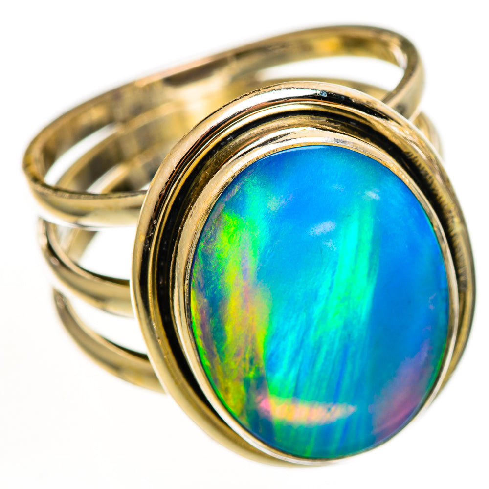 Aura Opal Rings handcrafted by Ana Silver Co - RING112179 - Photo 2