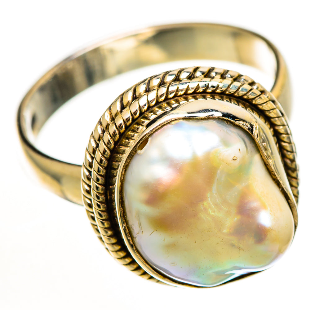 Mother Of Pearl Rings handcrafted by Ana Silver Co - RING112231 - Photo 2