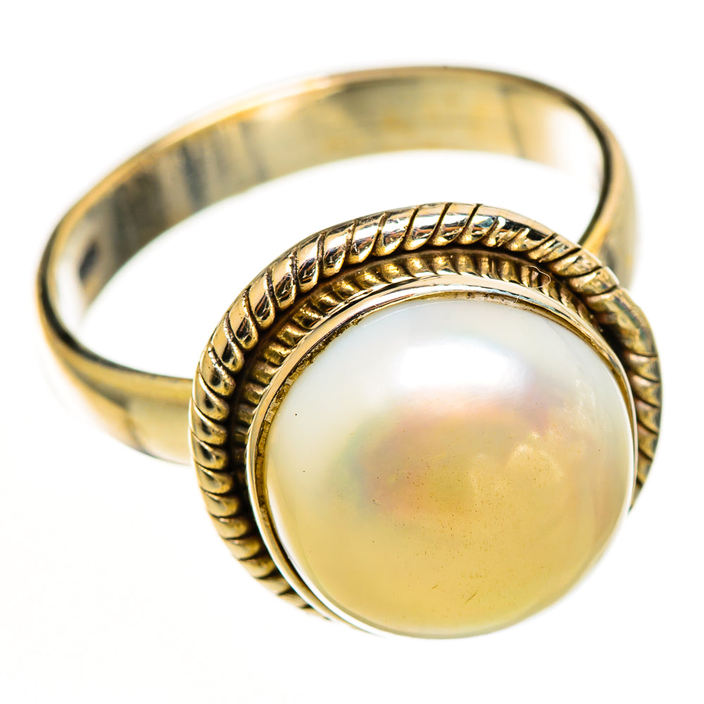 Cultured Pearl Rings handcrafted by Ana Silver Co - RING112233 - Photo 2