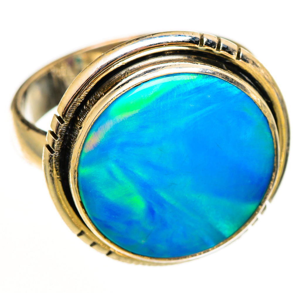 Aura Opal Rings handcrafted by Ana Silver Co - RING112237 - Photo 2